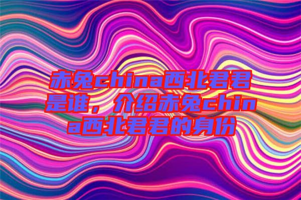 赤兔china西北君君是誰，介紹赤兔china西北君君的身份