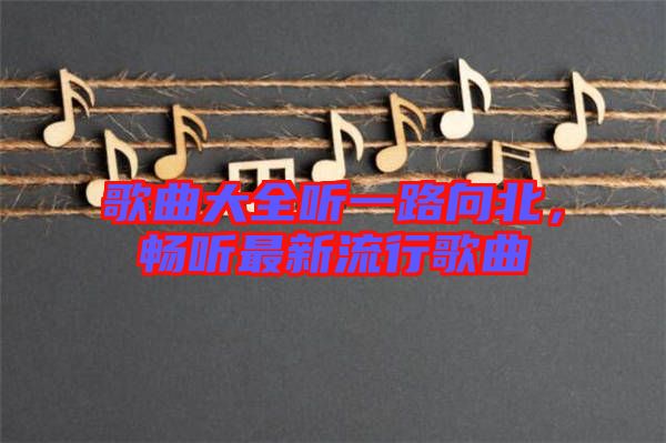 歌曲大全聽一路向北，暢聽最新流行歌曲