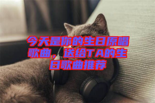 今天是你的生日原唱歌曲，送給TA的生日歌曲推薦