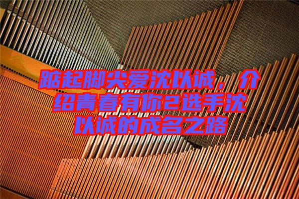 踮起腳尖愛沈以誠，介紹青春有你2選手沈以誠的成名之路
