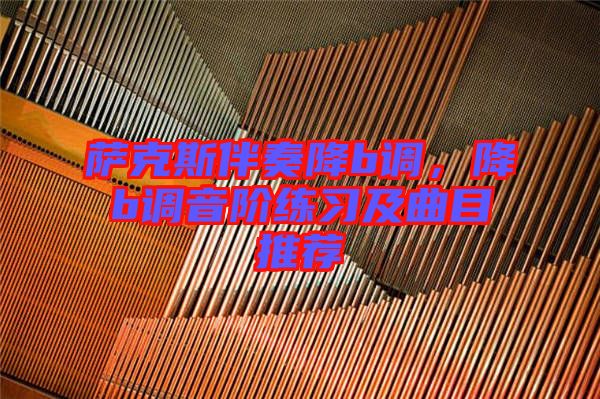 薩克斯伴奏降b調(diào)，降b調(diào)音階練習(xí)及曲目推薦
