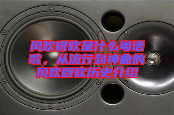 風(fēng)吹呀吹是什么粵語歌，從流行到神曲的風(fēng)吹呀吹歷史介紹