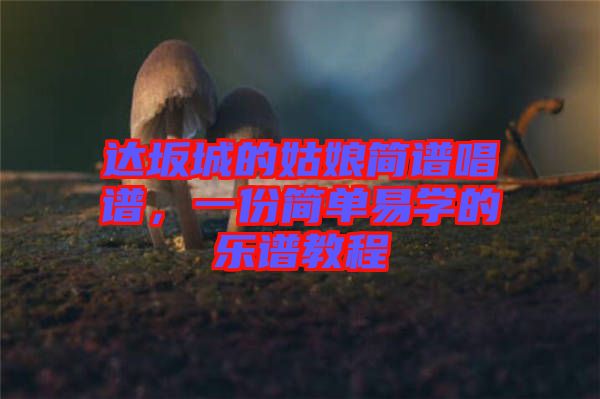 達坂城的姑娘簡譜唱譜，一份簡單易學的樂譜教程