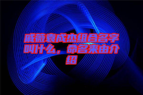 戚薇袁成杰組合名字叫什么，命名來由介紹
