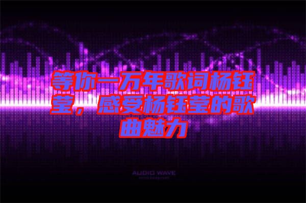 等你一萬(wàn)年歌詞楊鈺瑩，感受楊鈺瑩的歌曲魅力