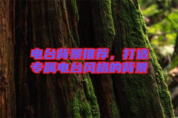 電臺背景推薦，打造專屬電臺風(fēng)格的背景