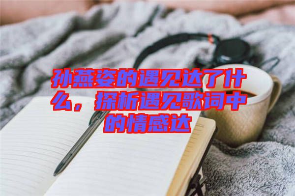 孫燕姿的遇見(jiàn)達(dá)了什么，探析遇見(jiàn)歌詞中的情感達(dá)