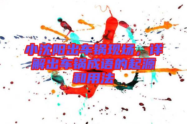 小沈陽出車鍋現(xiàn)場，詳解出車鍋成語的起源和用法
