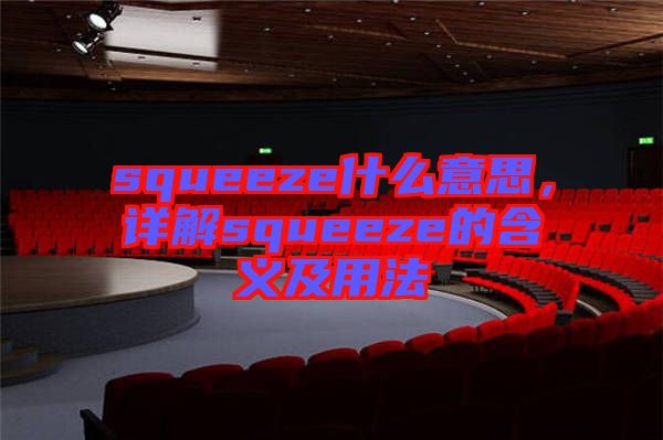 squeeze什么意思，詳解squeeze的含義及用法