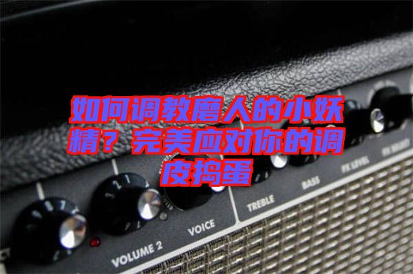 如何調教磨人的小妖精？完美應對你的調皮搗蛋