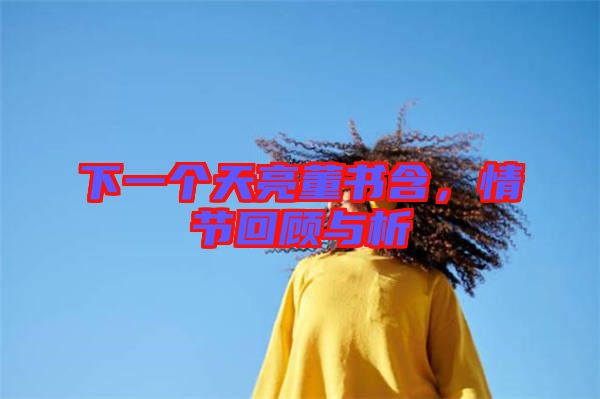 下一個天亮董書含，情節(jié)回顧與析
