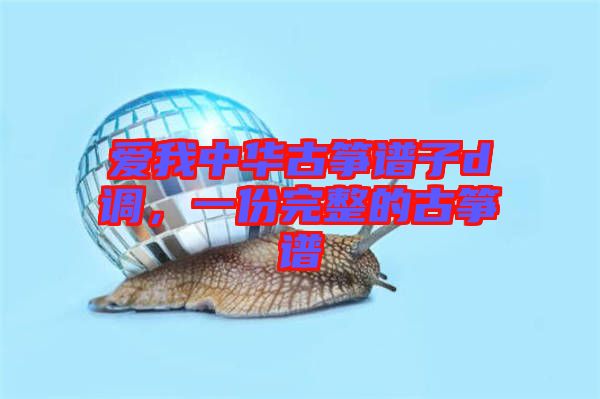 愛(ài)我中華古箏譜子d調(diào)，一份完整的古箏譜