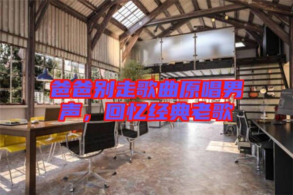 爸爸別走歌曲原唱男聲，回憶經(jīng)典老歌