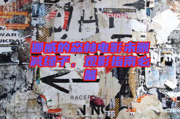 挪威的森林電影未刪減綠子，觀影指南必備