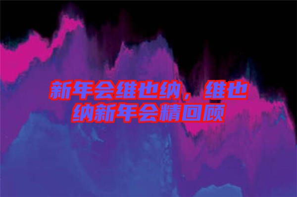 新年會(huì)維也納，維也納新年會(huì)精回顧