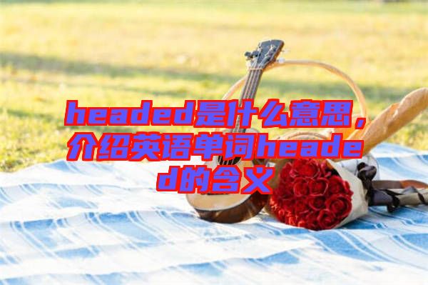 headed是什么意思，介紹英語單詞headed的含義