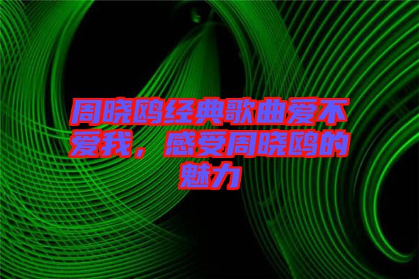 周曉鷗經(jīng)典歌曲愛不愛我，感受周曉鷗的魅力