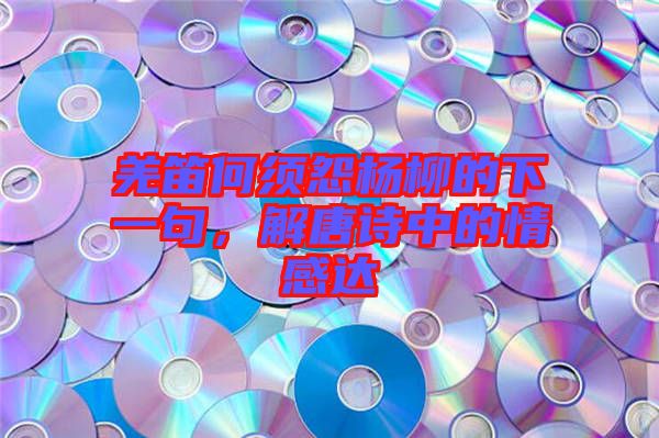 羌笛何須怨楊柳的下一句，解唐詩中的情感達