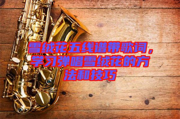 雪絨花五線譜帶歌詞，學習彈唱雪絨花的方法和技巧