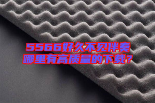 5566好久不見伴奏哪里有高質量的下載？