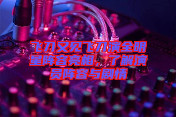 飛刀又見(jiàn)飛刀演全明星陣容亮相，了解演員陣容與劇情