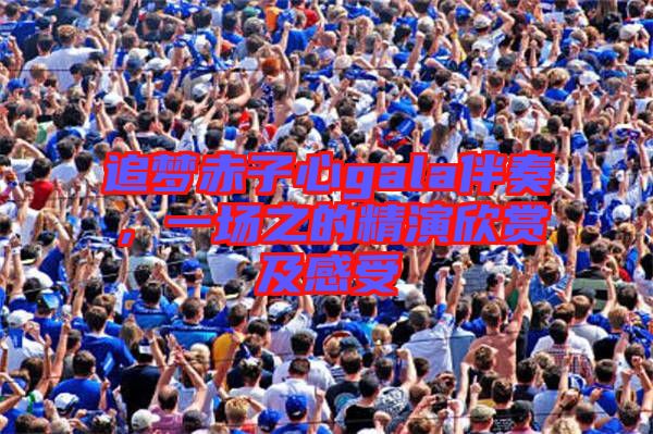 追夢赤子心gala伴奏，一場之的精演欣賞及感受