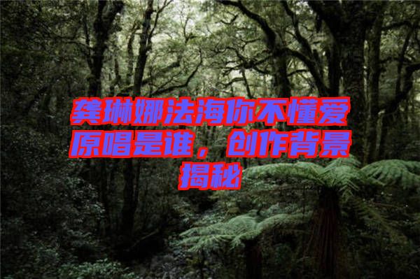 龔琳娜法海你不懂愛原唱是誰，創(chuàng)作背景揭秘