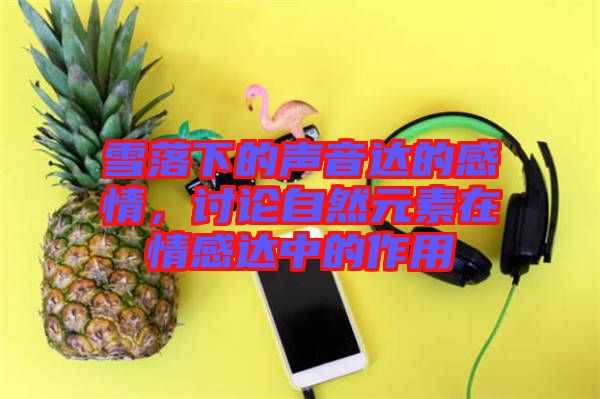 雪落下的聲音達(dá)的感情，討論自然元素在情感達(dá)中的作用