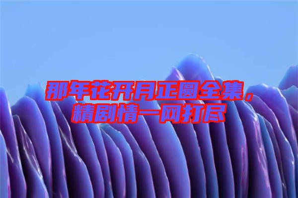 那年花開月正圓全集，精劇情一網打盡